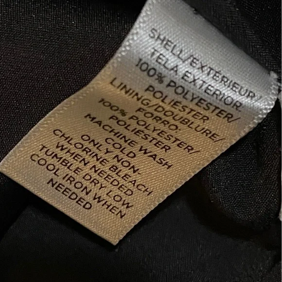 Loft Gray Crochet Long Sleeve Tie Waist Henley Dress Size L - Picture 7 of 7